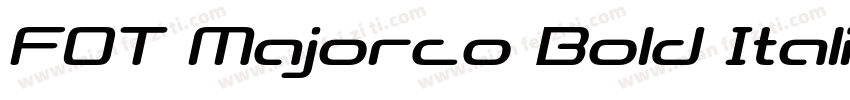 FOT Majorco Bold Italic字体转换